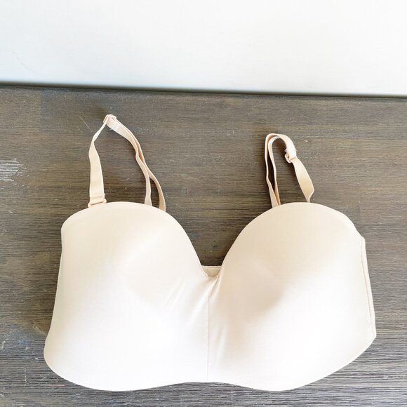 Wacoal 34D Nude Bra Removable Straps Strapless NWOT Triple hook - Picture 1 of 5
